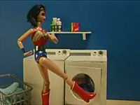 Wonder Woman is having a bad laundry day